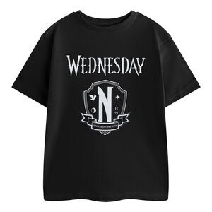 Wednesday Girls Unitas Est Invicta Short-Sleeved T-Shirt / Black